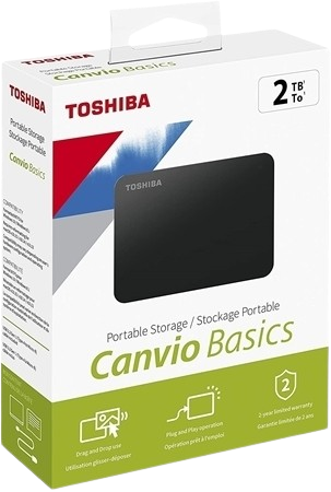 Toshiba External Hard Drive 2TB Canvio Basics
