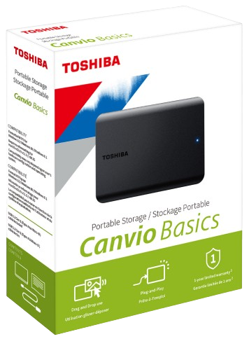 Toshiba External Hard Drive 1TB Canvio Basics