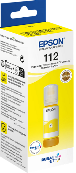 Epson 112 Yellow Pigment EcoTank Ink