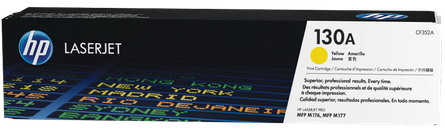 HP 130A Yellow Original LaserJet Toner Cartridge (CF352A)