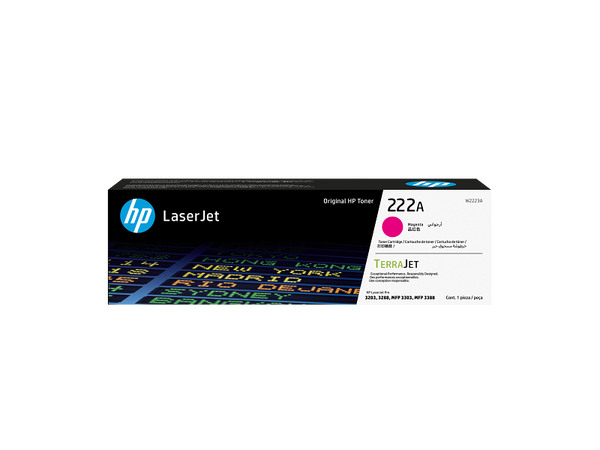 HP 222A Magenta Original LaserJet Toner Cartridge (W2223A)