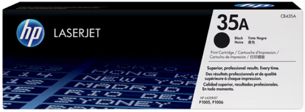 HP 35A Black Original LaserJet Toner Cartridge (CB435A)