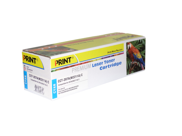 HP 207A (W2211A) Cyan Toner Cartridge -Compatible