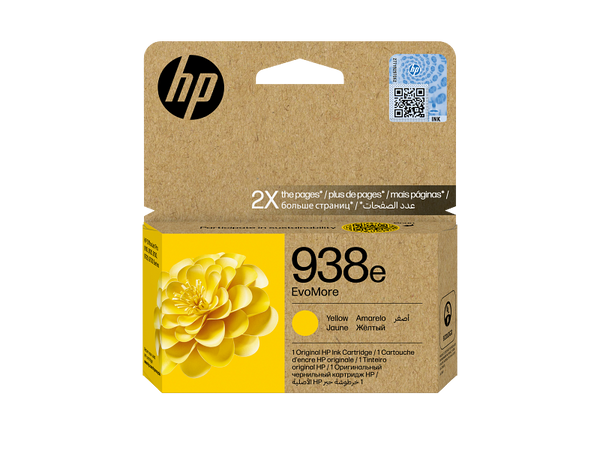 HP 938e EvoMore Yellow Original Ink Cartridge