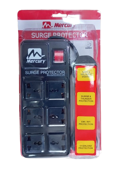Mercury Surge Protector 1.8M 6 Outlets - Buy online at best prices in Kenya 