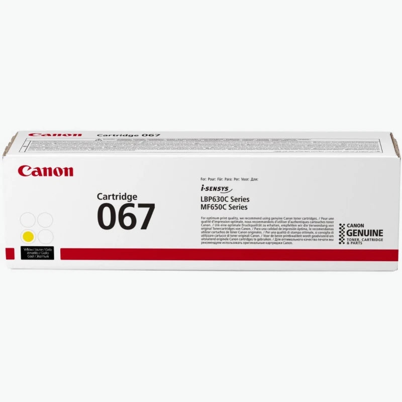 Canon 067 Y Yellow Toner Cartridge - Innovative Computers Limited