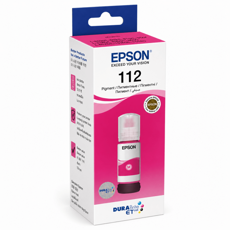 Epson 112 Magenta Pigment EcoTank Ink - Innovative Computers Limited