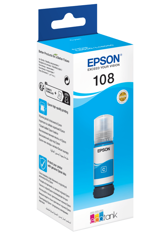 Epson Ecotank 108 Cyan Ink 70ml - Innovative Computers Limited