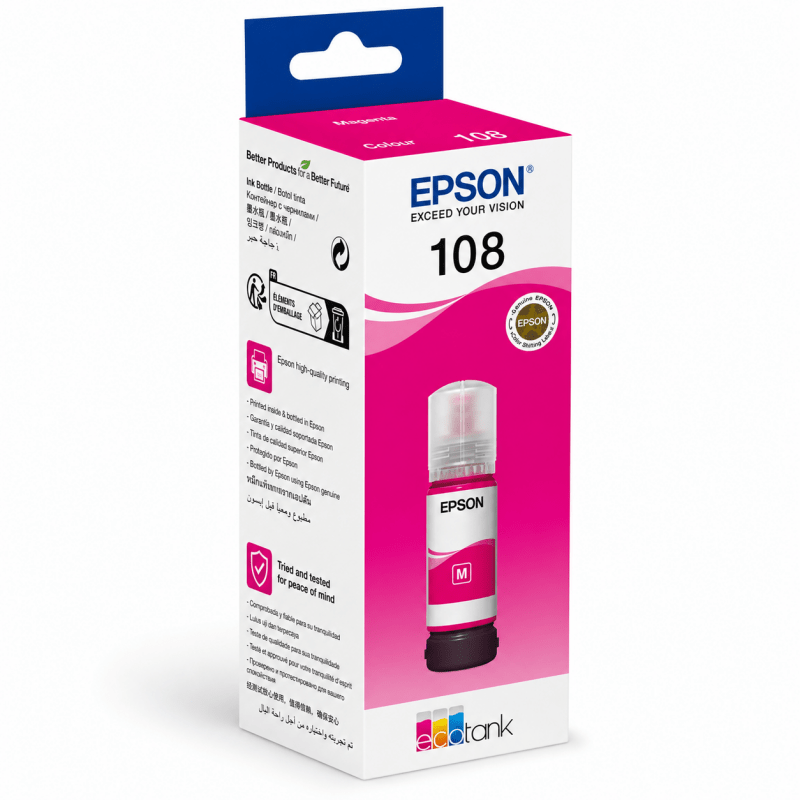 Epson Ecotank 108 Margenta Ink 70ml - Innovative Computers Limited