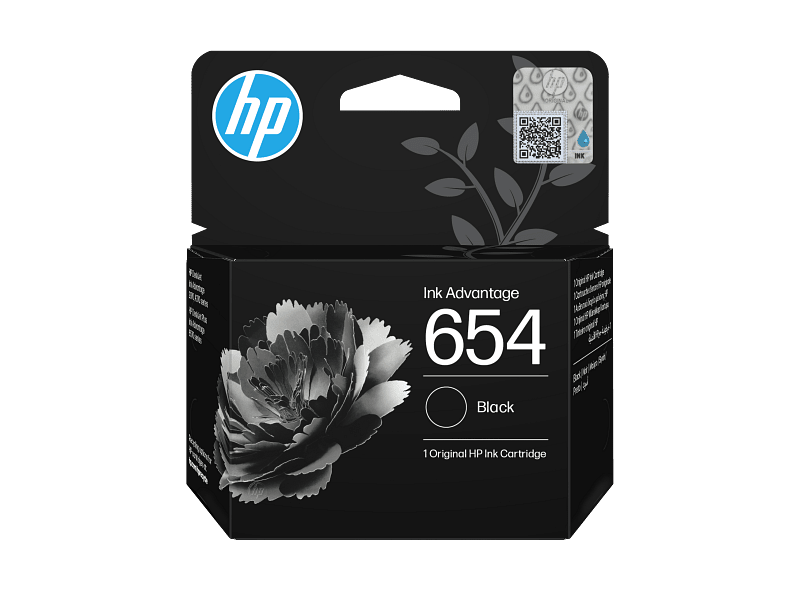 HP 654 Black Original Ink Advantage Cartridge (7FP39UE) - Innovative Computers Limited