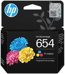 HP 654 Tri-color Original Ink Advantage Cartridge (7FP38UE) - Innovative Computers Limited