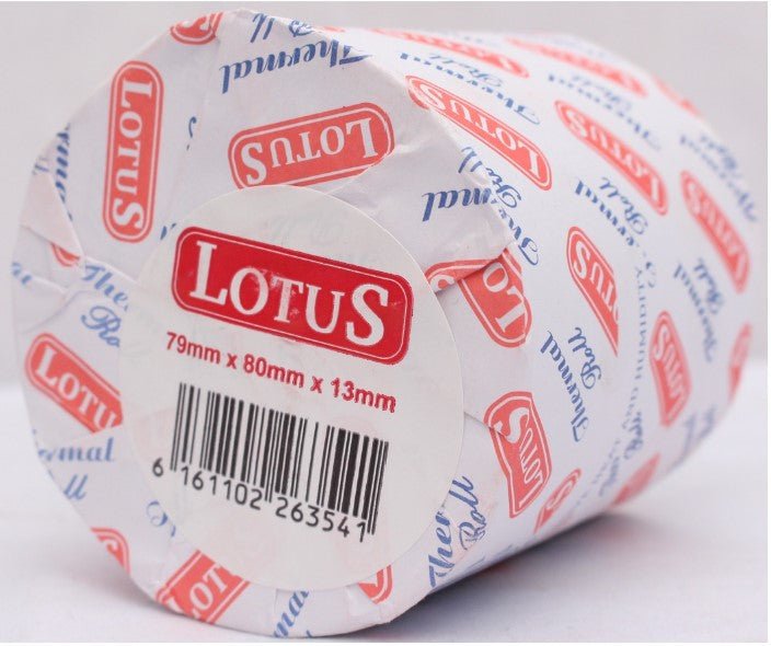 LOTUS THERMAL PAPER ROLLS(79mm X 80mm X 13mm) - Innovative Computers Limited